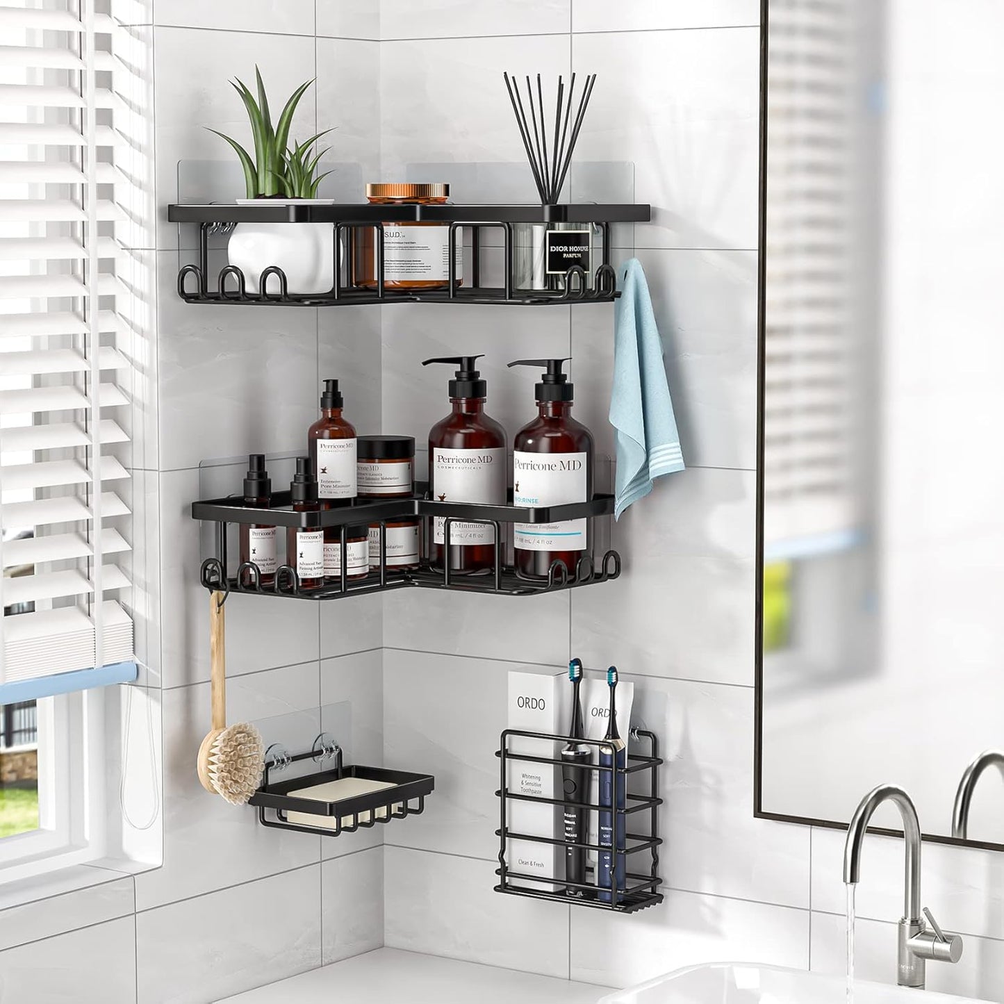 Kit Premium Organizador De Ducha 3 En 1